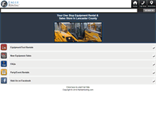 Tablet Screenshot of eaglerentalcenter.com